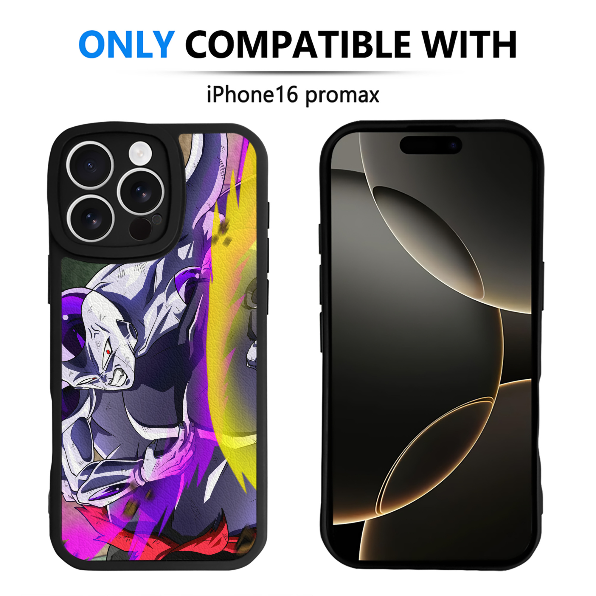 （画像用） ドラゴンボール DRAGON BALL 【iPhone 16シリーズ対応】シリコンスマホケース（レザー調） 材質：シリコン